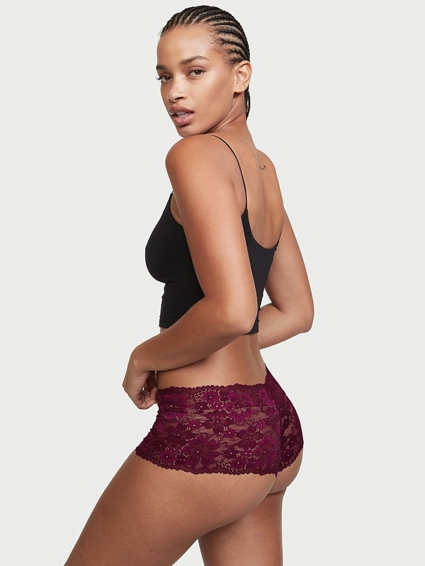 Lace booty on sale shorts victoria's secret