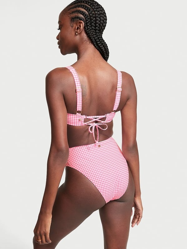 Buy Victoria s Secret Gingham Full Coverage Swim Top Online in