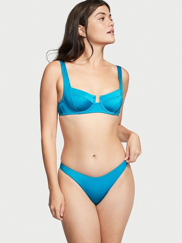 Full coverage hot sale underwire bikini top