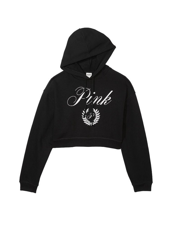 Buy Pink Everyday Fleece Cropped Hoodie Online in Doha Al Wakrah