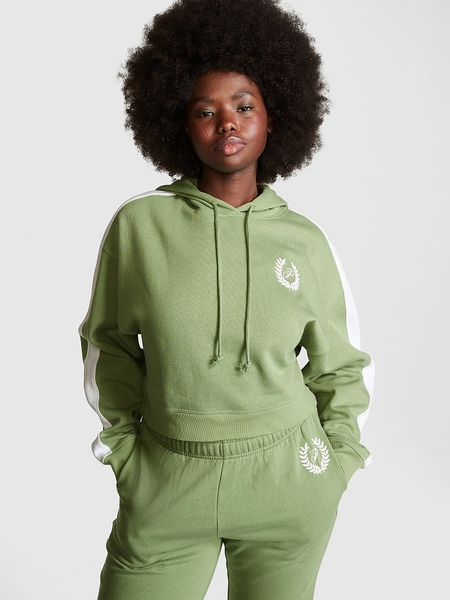 Pink green hoodie sale